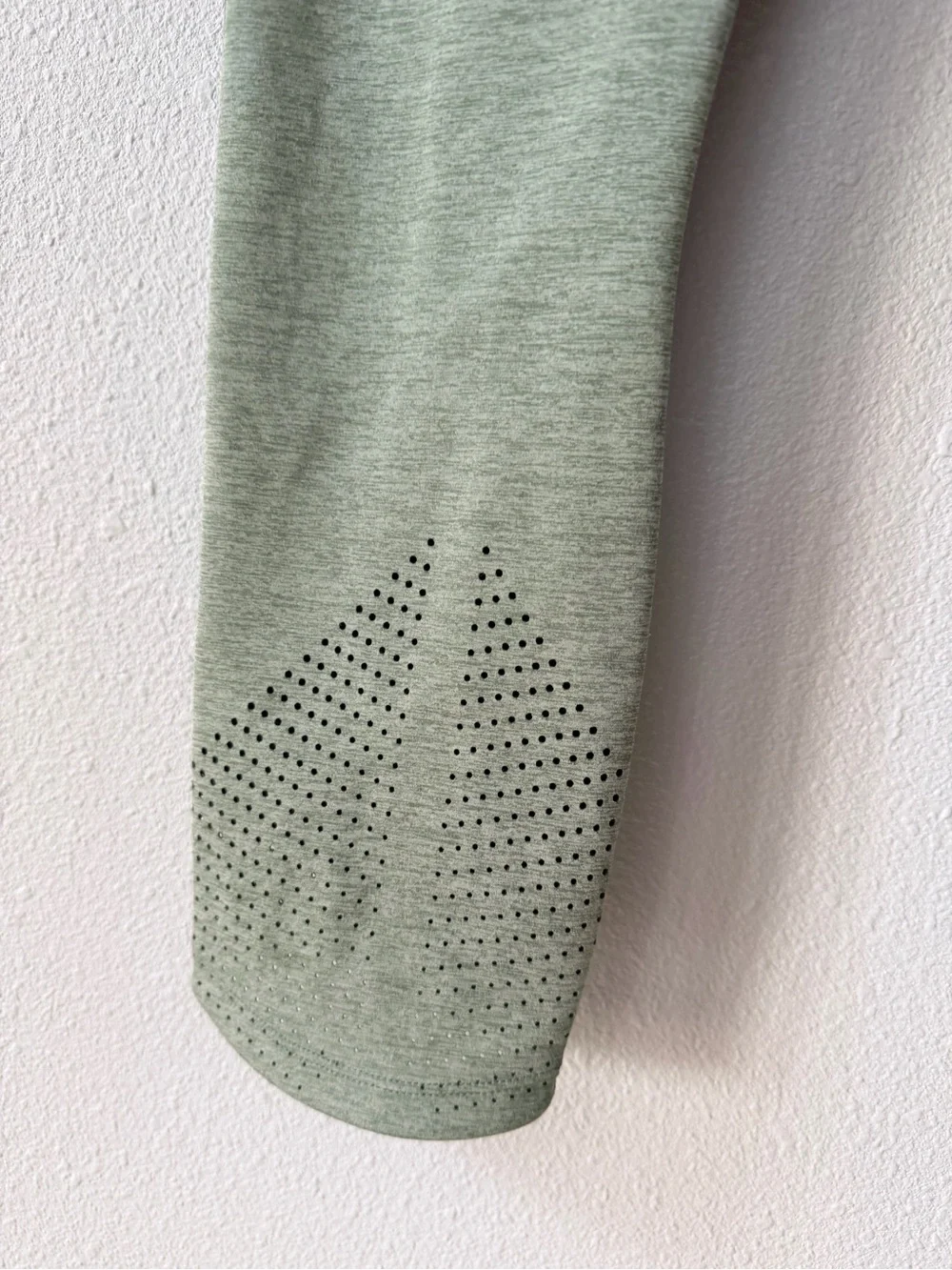 Nike Epic Lux Mid-Rise Cropped Running Tights Leggings Green Heather Size M